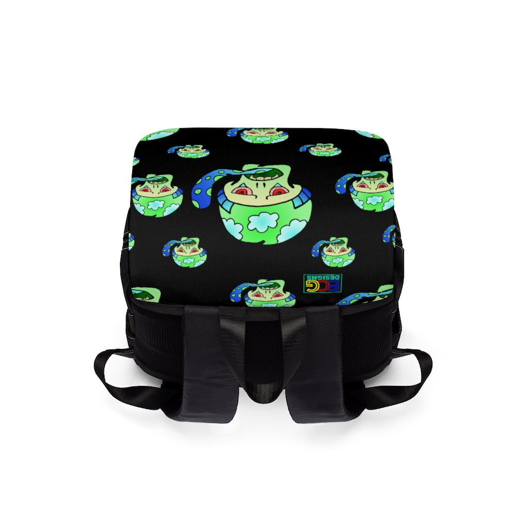 Green Shroom Unisex Casual Shoulder Backpack