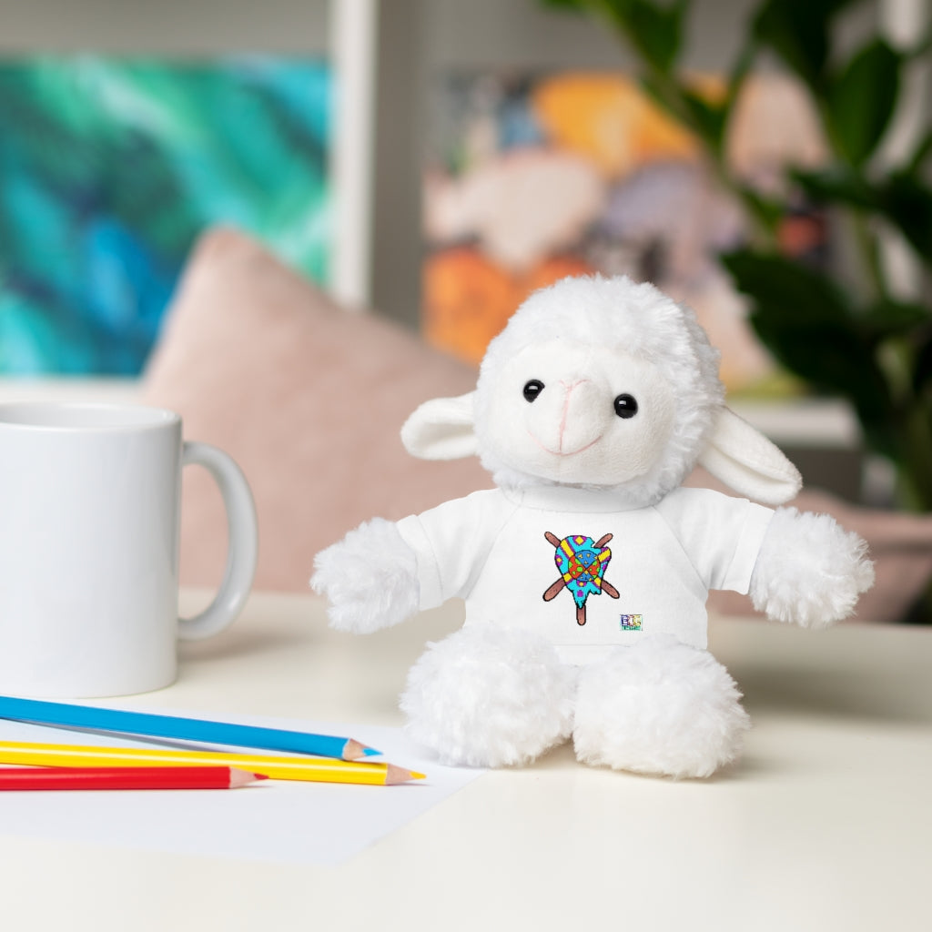 Multicolored Melted Popsicle Stuffed Animals with Tee