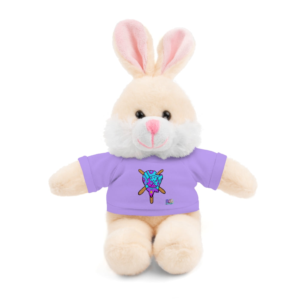 Blue and Purple Melted Popsicle Stuffed Animals with Tee