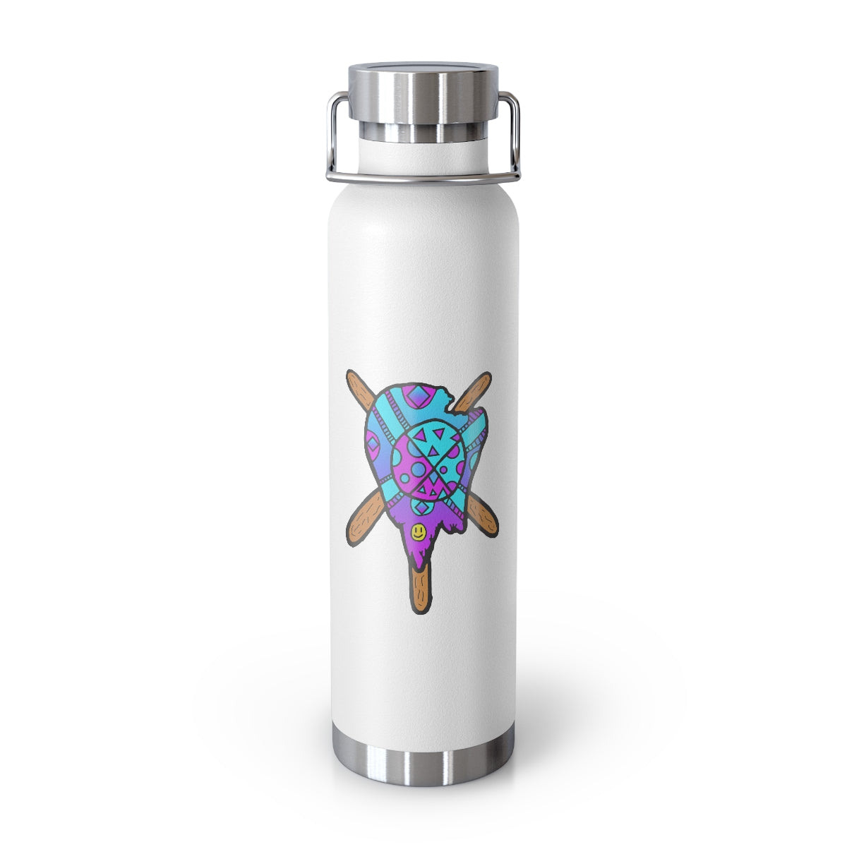 Blue and Purple Melted Popsicle 22oz Vacuum Insulated Bottle