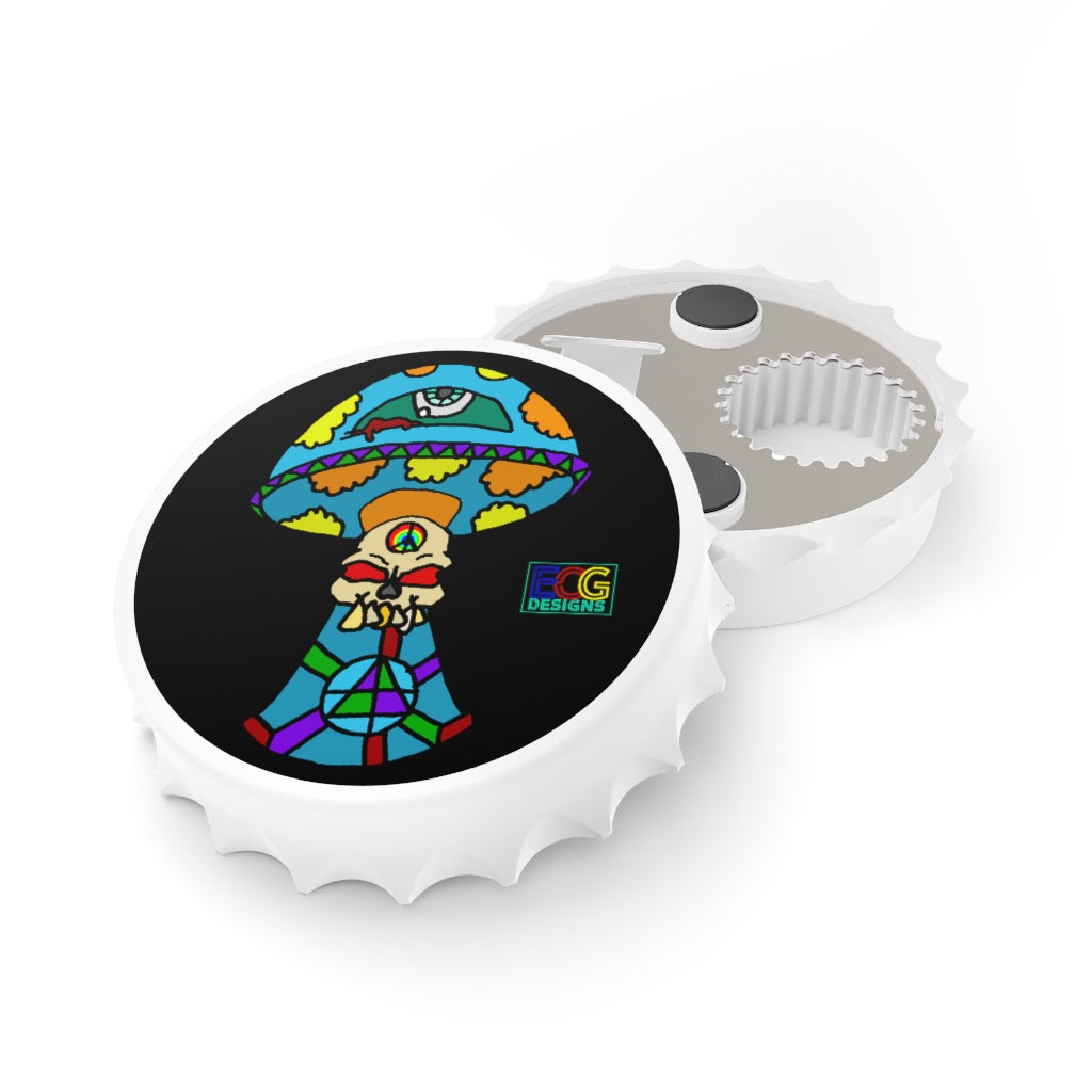 Multicolored Skull Shroom Bottle Opener