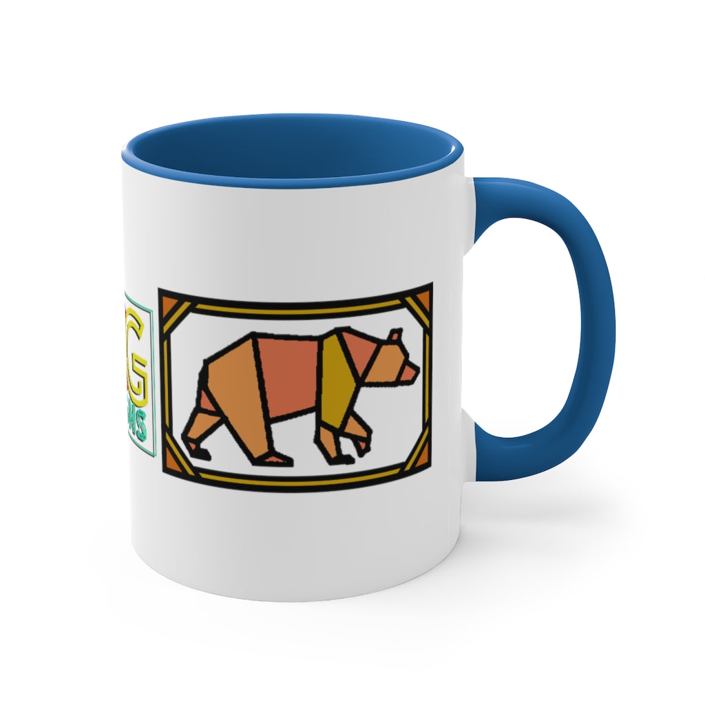 Orange Box Bear Accent Coffee Mug, 11oz