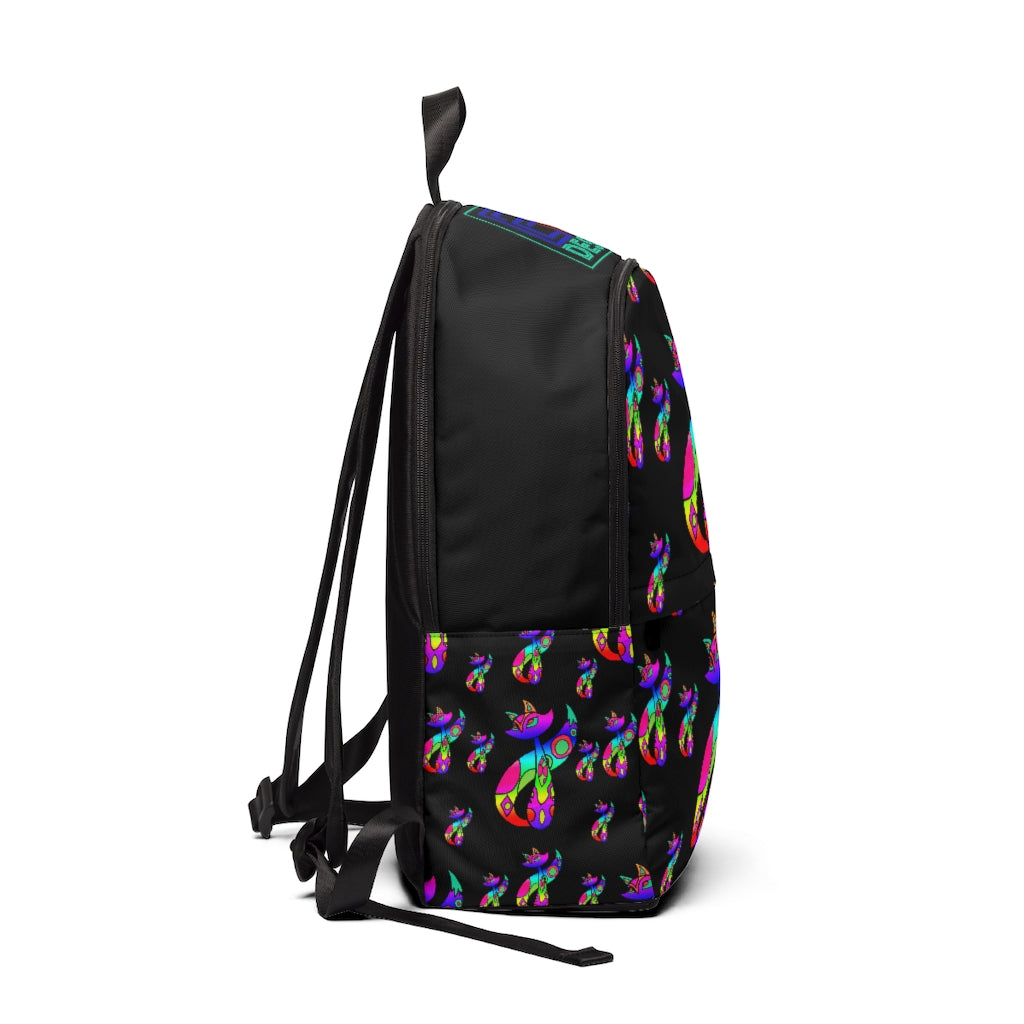 Rainbow Cat  Unisex Fabric Backpack