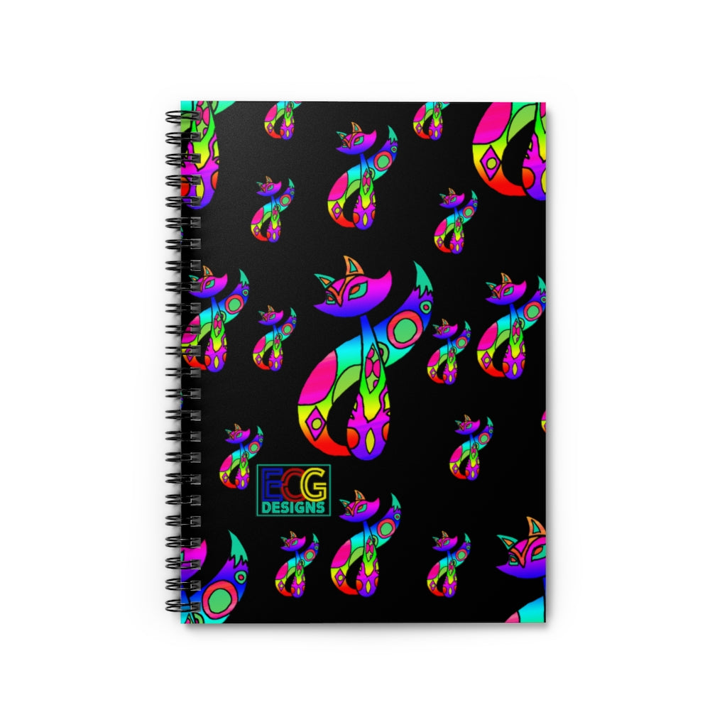 Rainbow Cat Spiral Notebook - Ruled Line