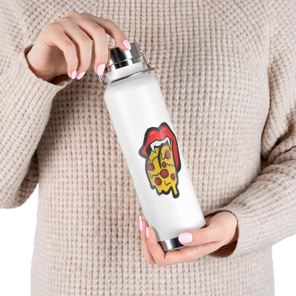 Red Pizza Tongue 22oz Vacuum Insulated Bottle