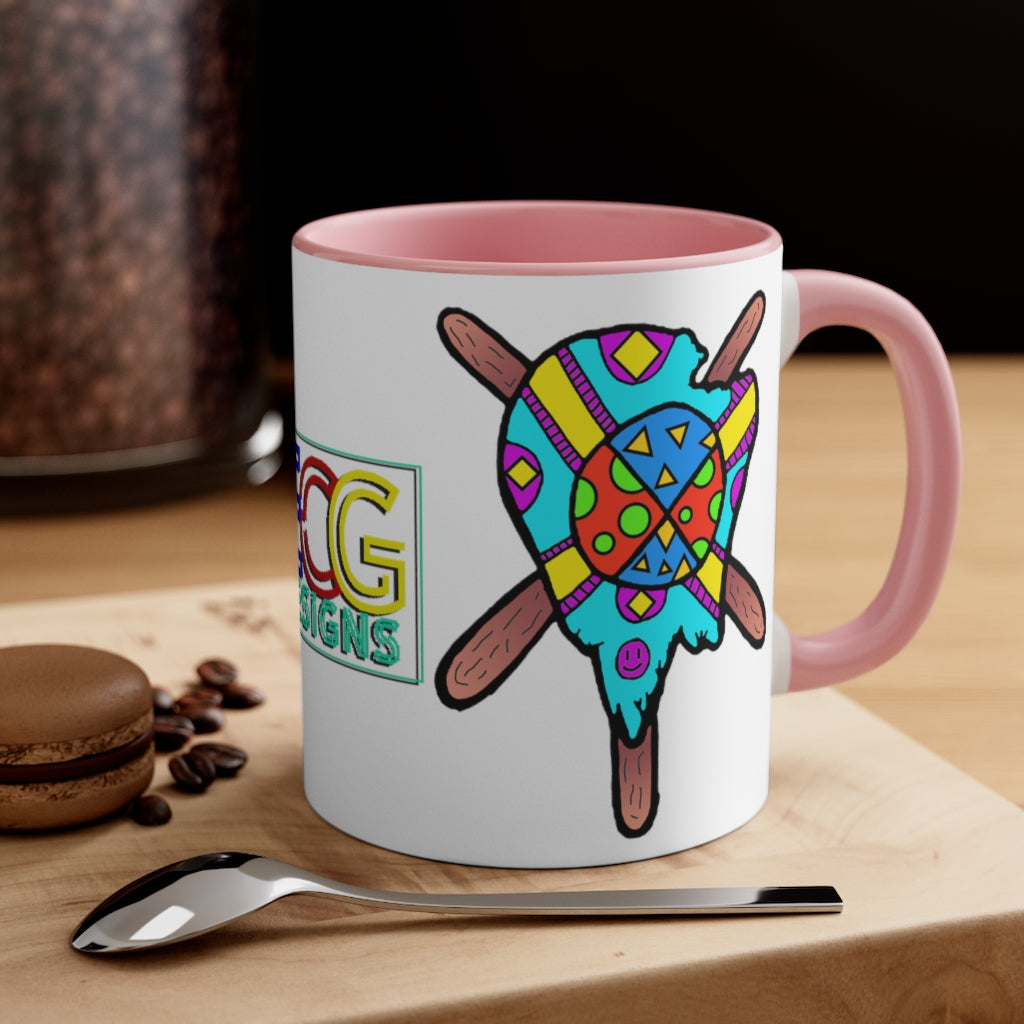 Multicolored Melted Popsicle Accent Coffee Mug, 11oz