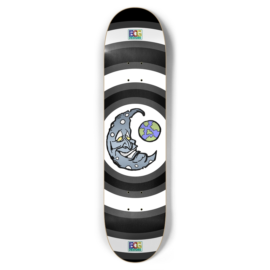 Silver Moon Skateboard