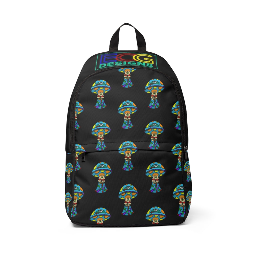 Multicolored Skull Shroom Unisex Fabric Backpack