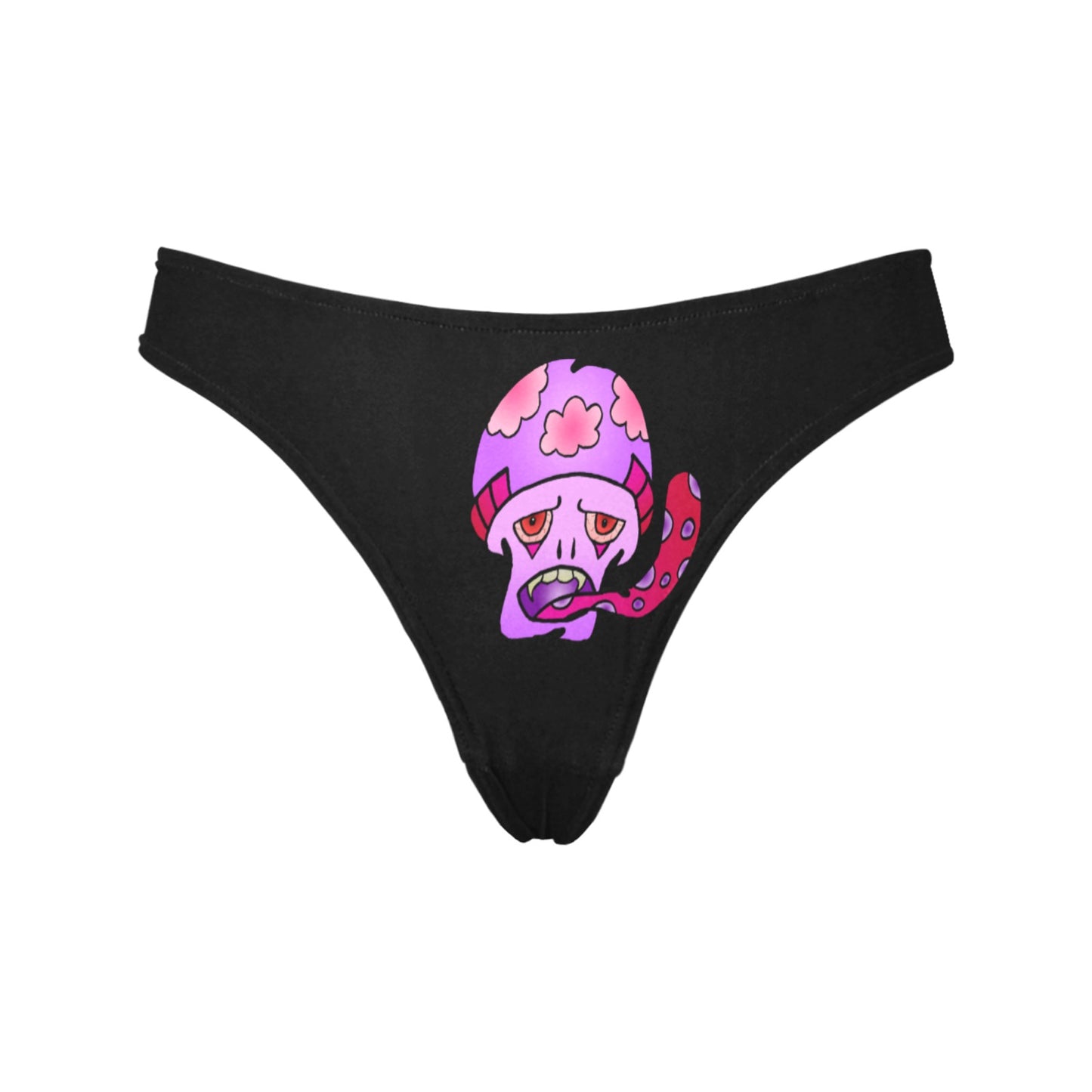 Pink Shroom Women's All Over Print Thongs (Model L30)