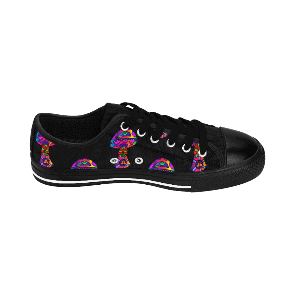 Rainbow Skull Shroom Men's Sneakers