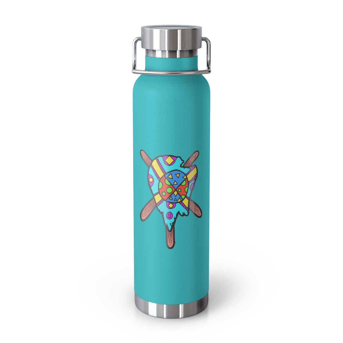 Multicolored Melted Popsicle 22oz Vacuum Insulated Bottle