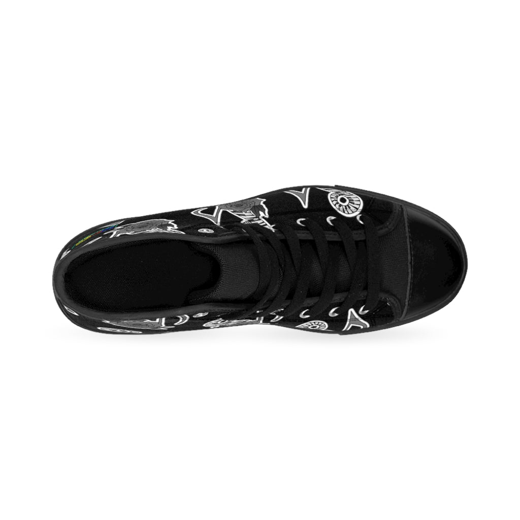 Musical Rose Men's High-top Sneakers