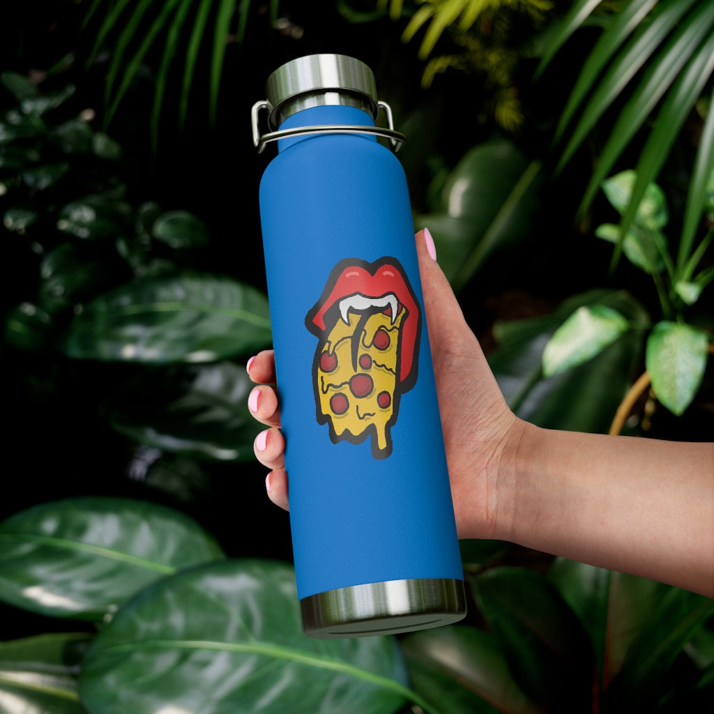 Red Pizza Tongue 22oz Vacuum Insulated Bottle