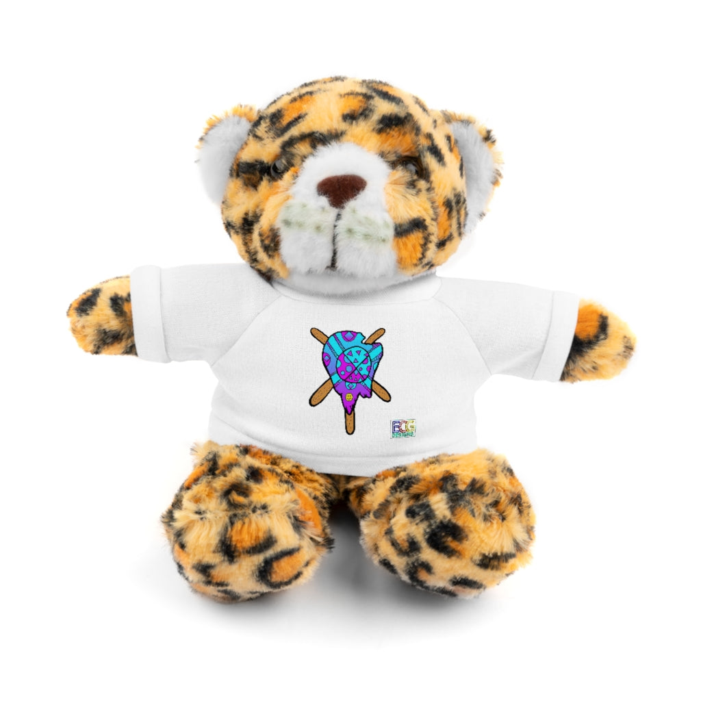 Blue and Purple Melted Popsicle Stuffed Animals with Tee