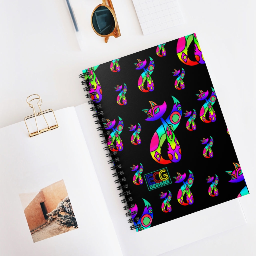 Rainbow Cat Spiral Notebook - Ruled Line