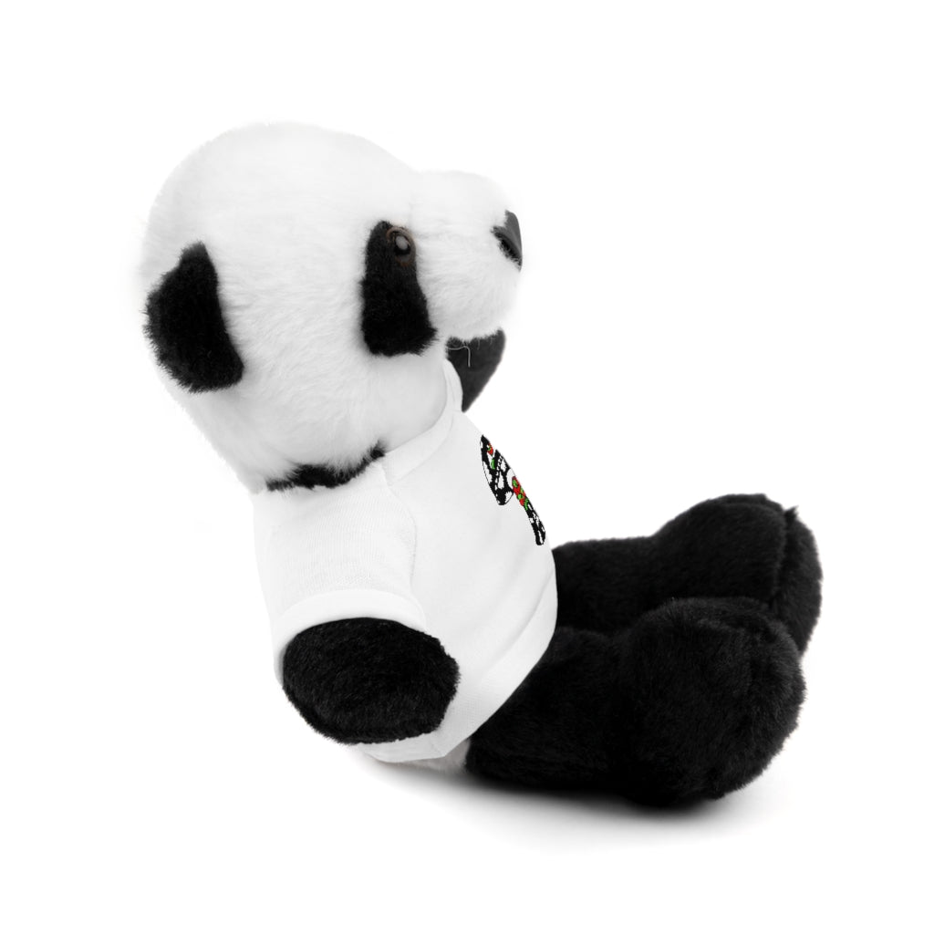 Black and White Skull Shroom Stuffed Animals with Tee