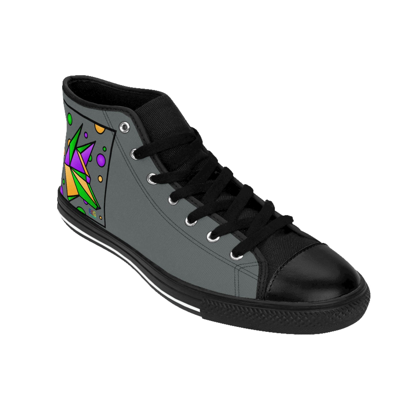 Mardi Gras Box Dog Men's Classic Sneakers