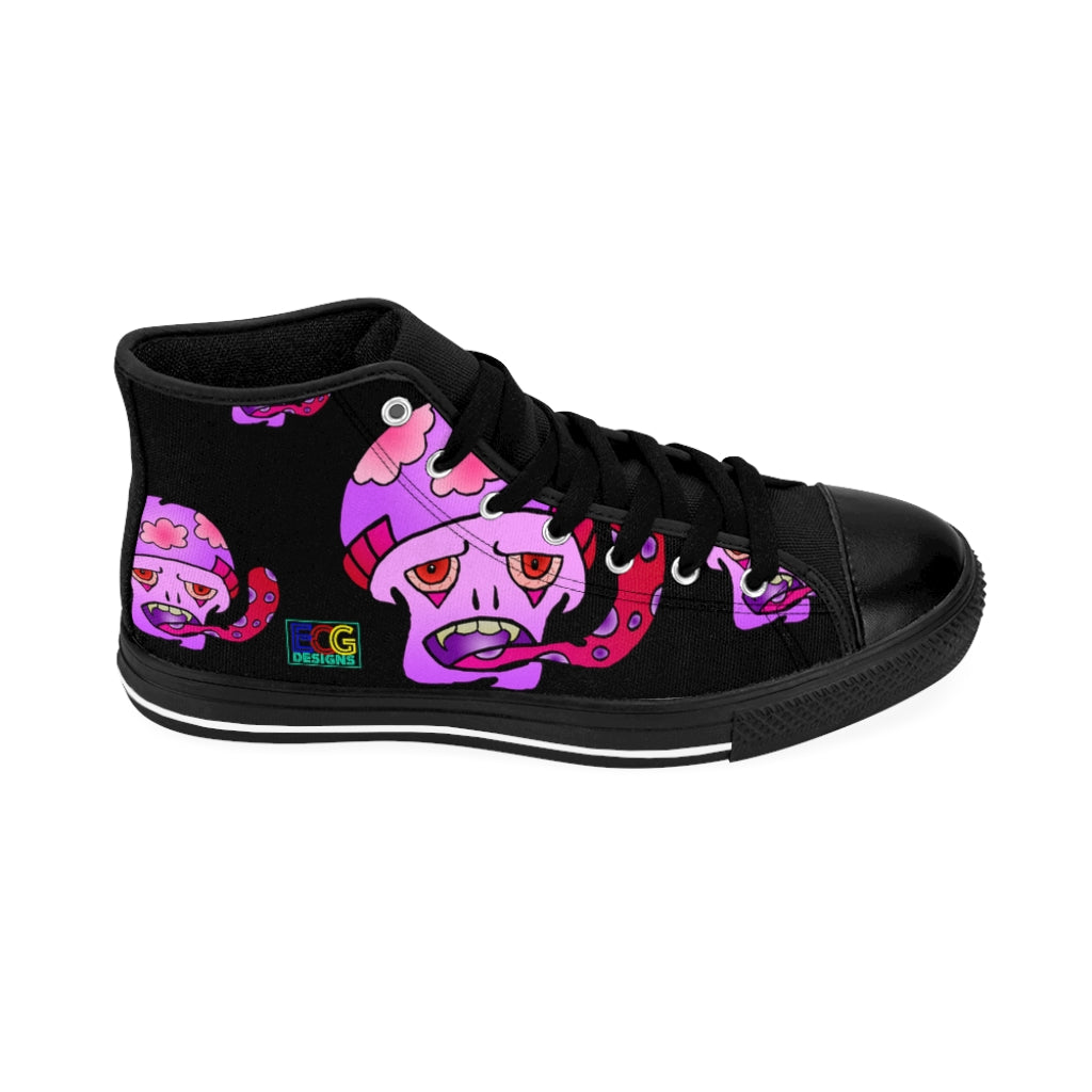 Pink Shroom Men's High-top Sneakers