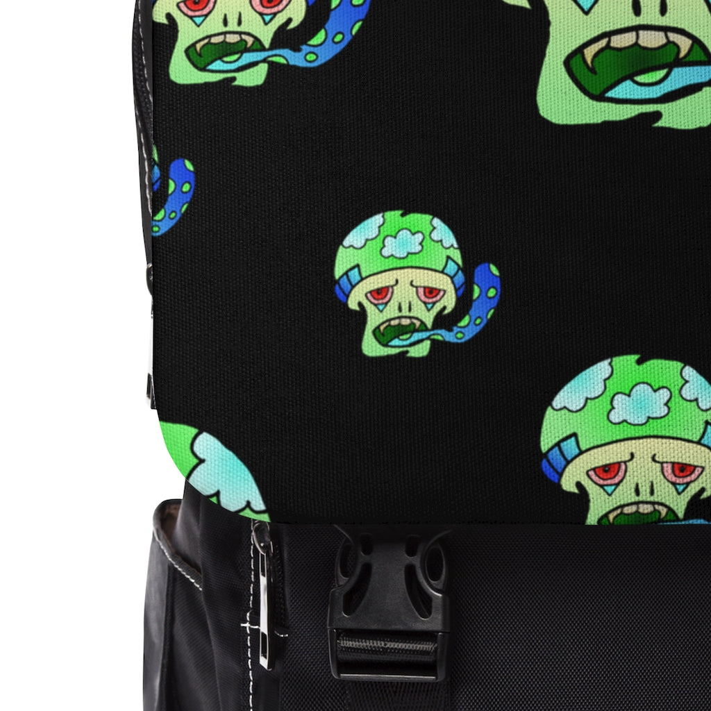 Green Shroom Unisex Casual Shoulder Backpack