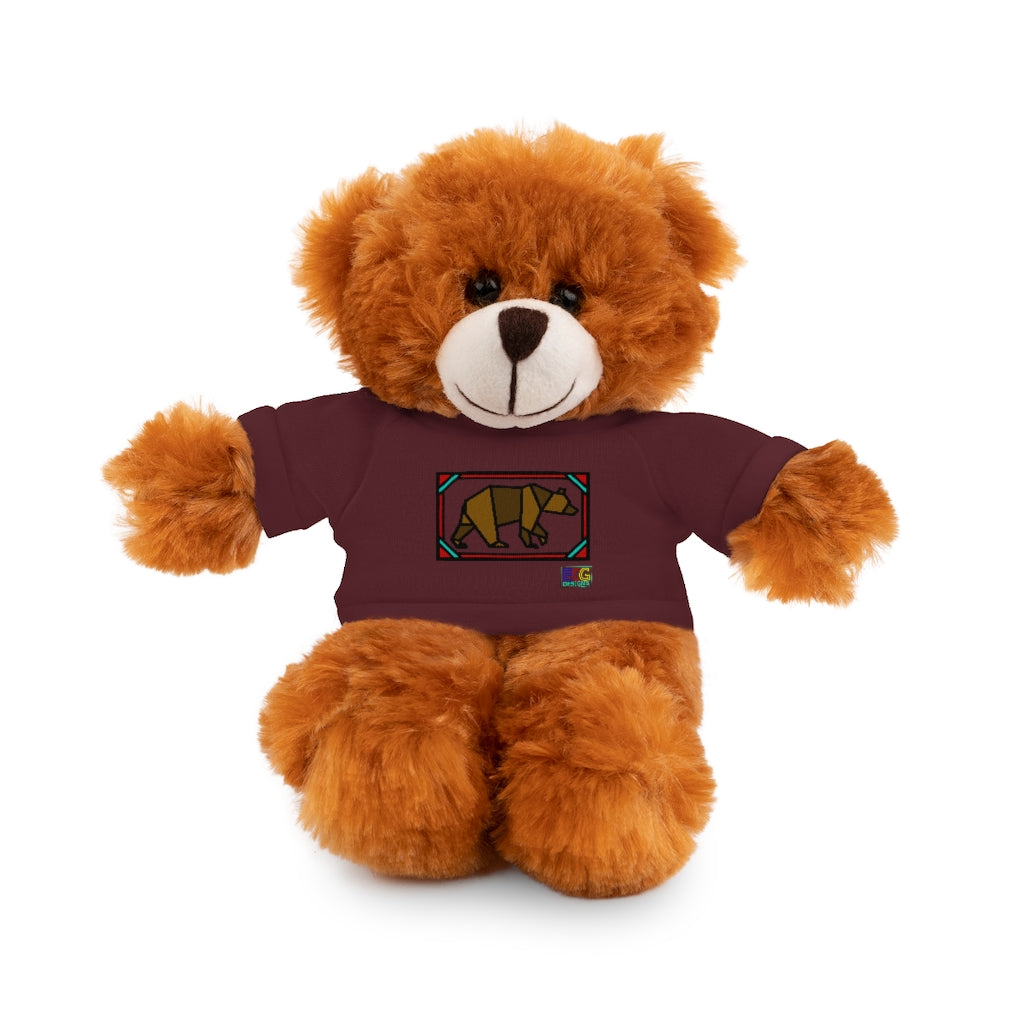 Brown Box Bear Stuffed Animals with Tee