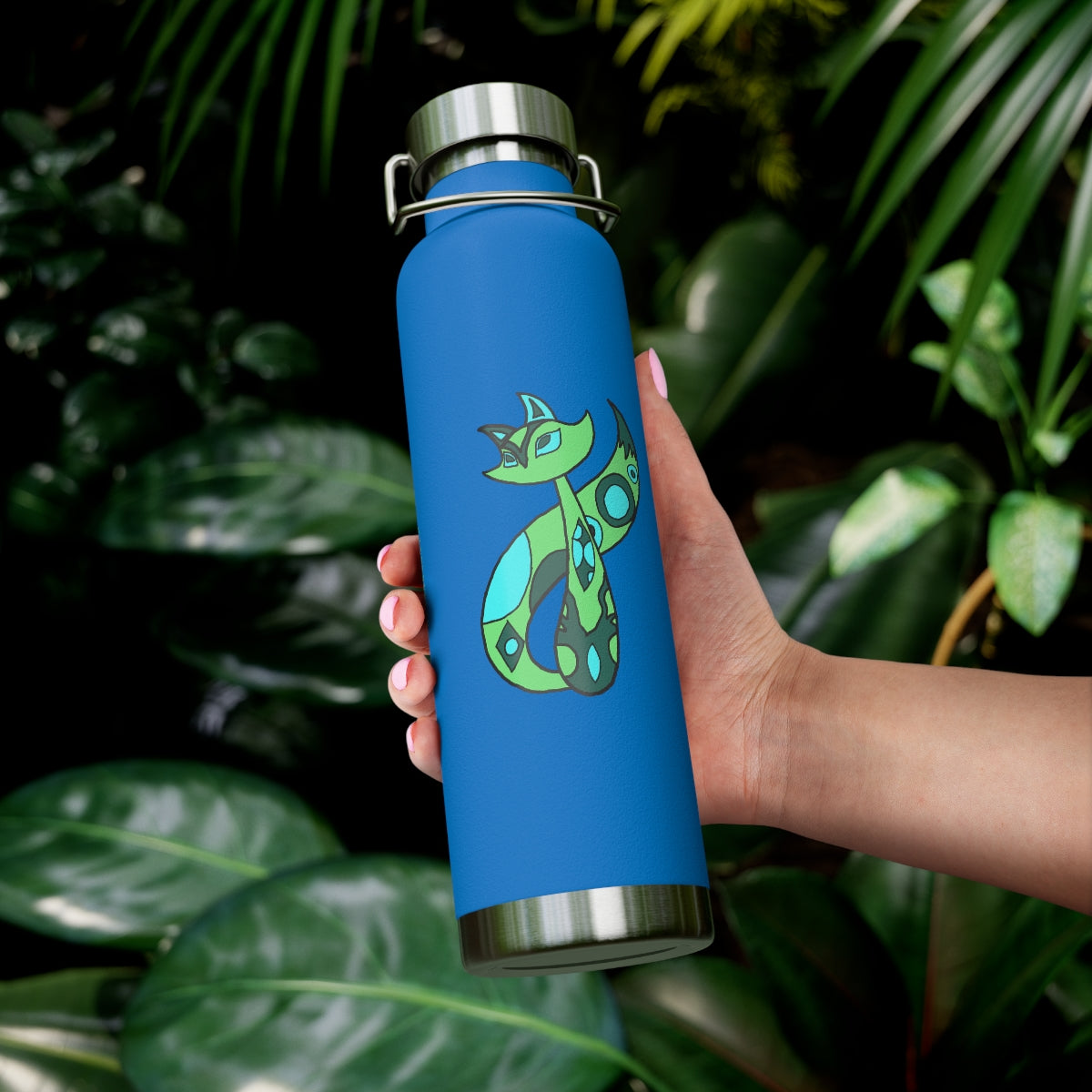 Green Cat 22oz Vacuum Insulated Bottle