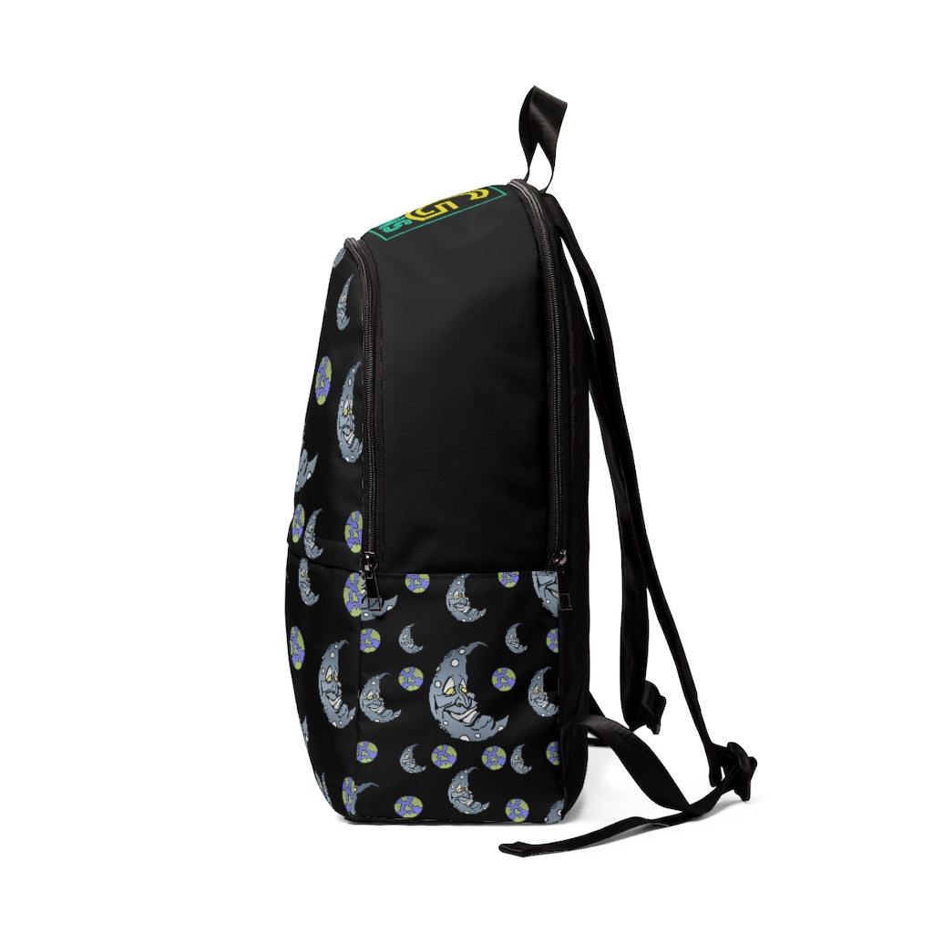 Silver Moon  Unisex Fabric Backpack