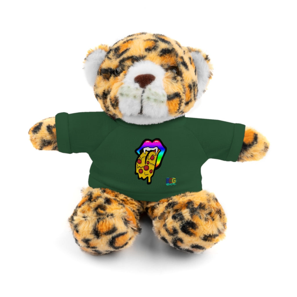 Rainbow Pizza Tongue Stuffed Animals with Tee