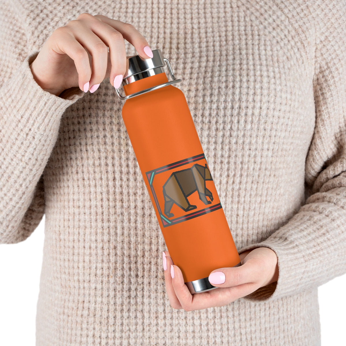 Brown Box Bear 22oz Vacuum Insulated Bottle