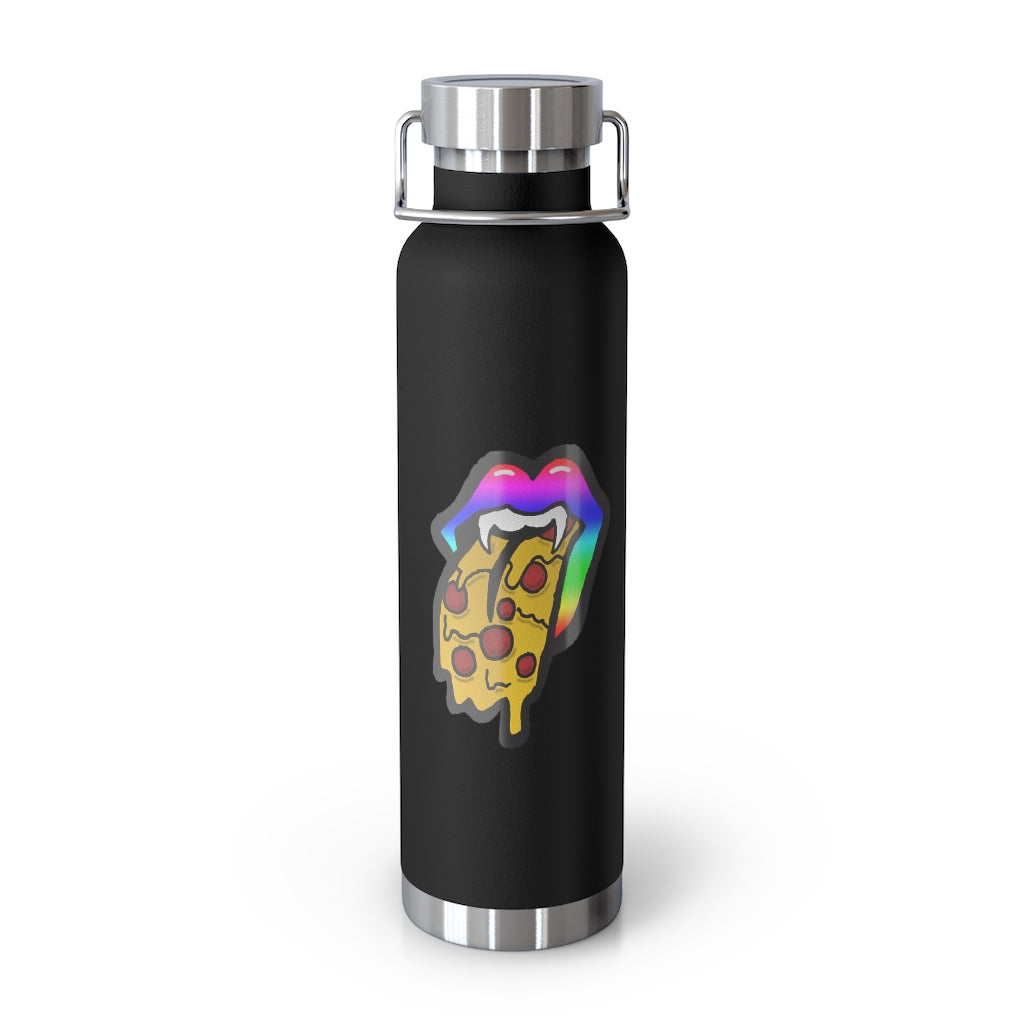 Rainbow Pizza Tongue 22oz Vacuum Insulated Bottle