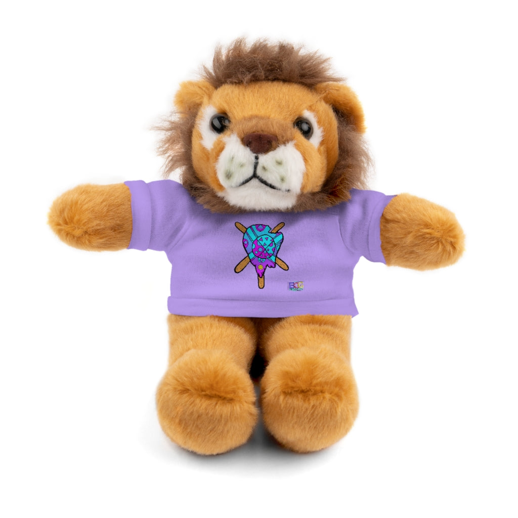 Blue and Purple Melted Popsicle Stuffed Animals with Tee