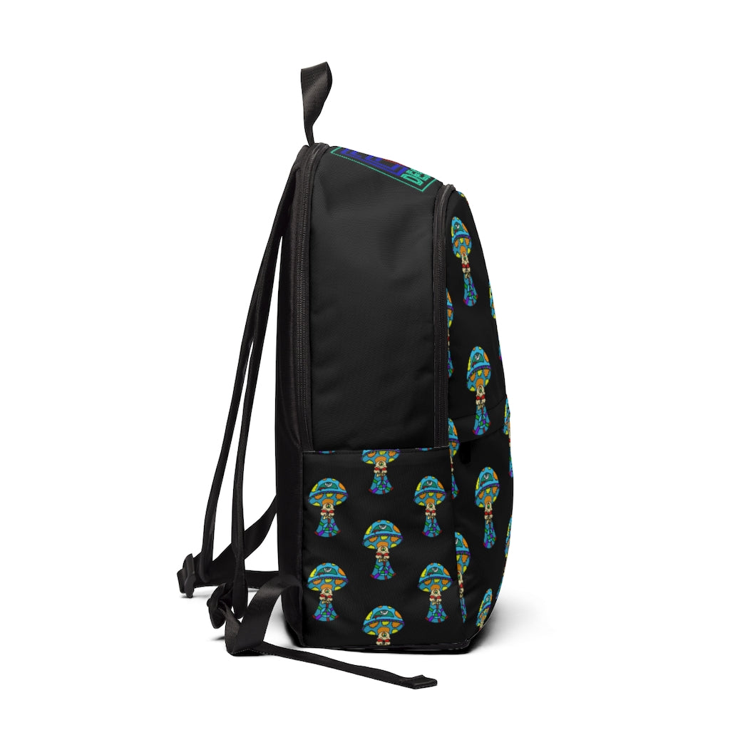 Multicolored Skull Shroom Unisex Fabric Backpack