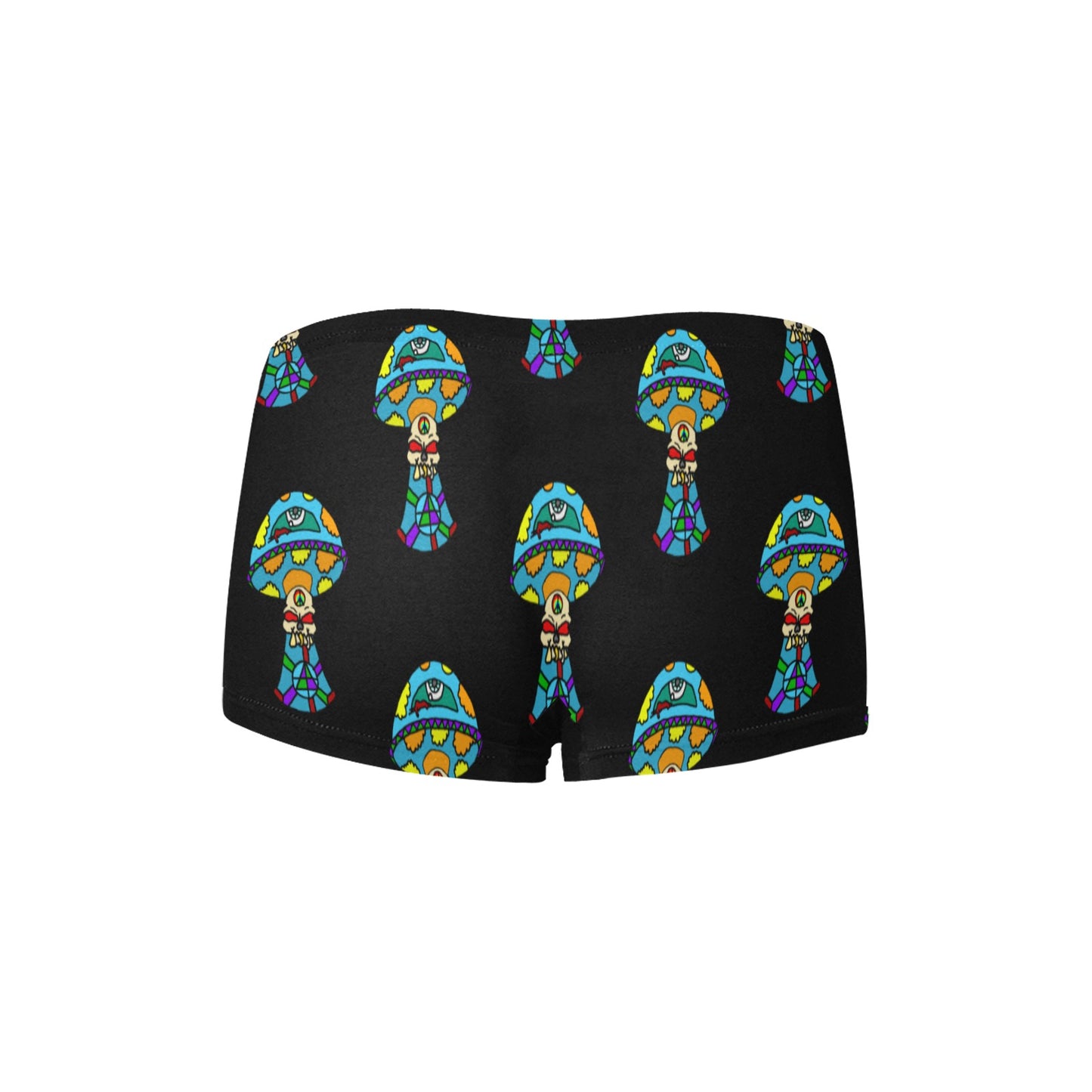 Multicolored Skull Shroom Women's All Over Print Boyshort Panties (Model L31)