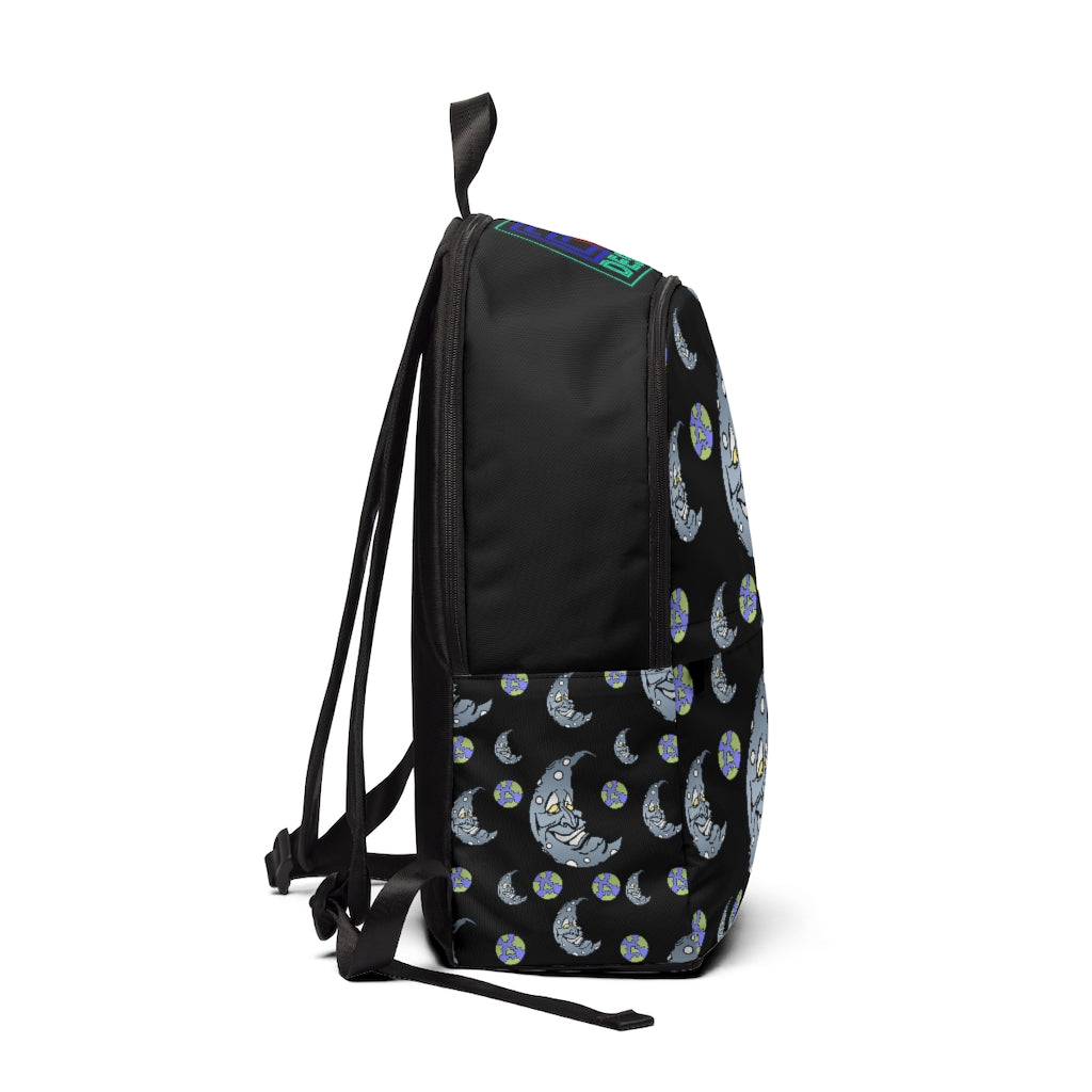 Silver Moon  Unisex Fabric Backpack