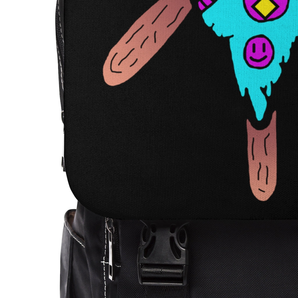 Multicolored Melted Popsicle Unisex Casual Shoulder Backpack