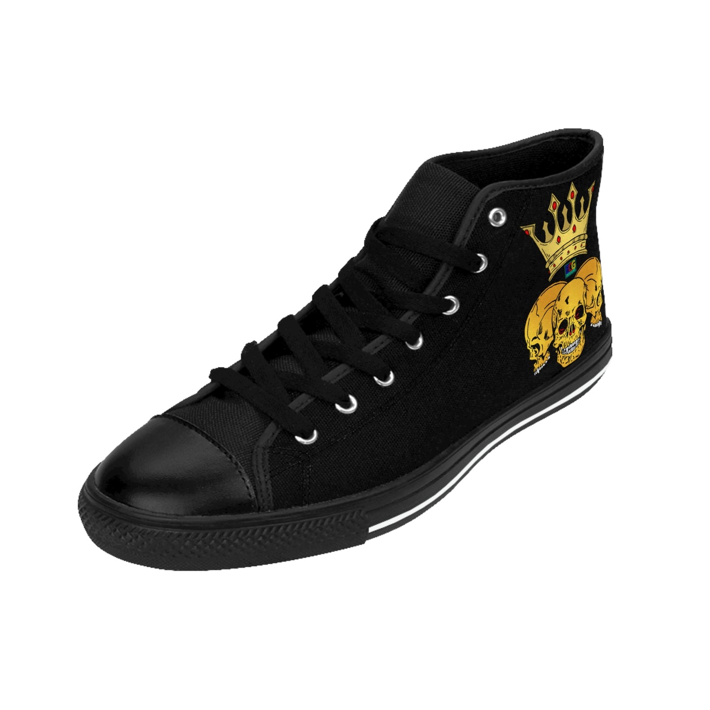 Triple Skull Crown Women's Classic Sneakers