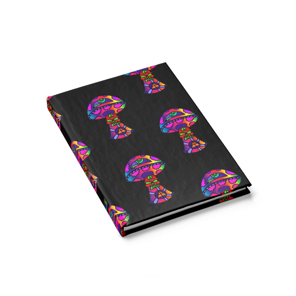 Rainbow Skull Shroom Journal - Ruled Line