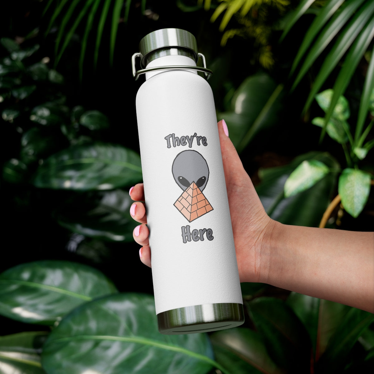 Gray Alien 22oz Vacuum Insulated Bottle