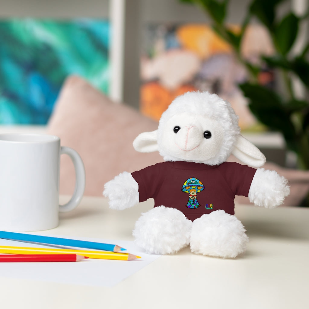 Multicolored Skull Shroom Stuffed Animals with Tee