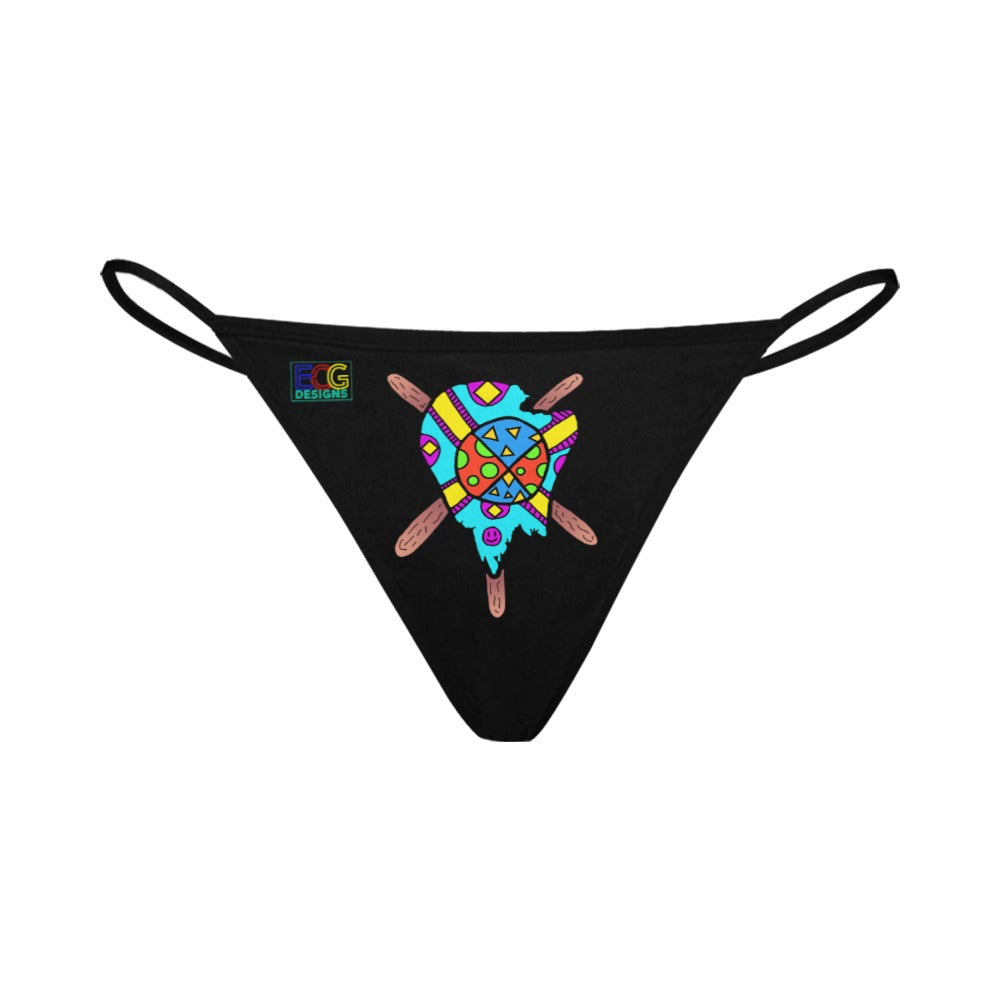 Multicolored Melted Popsicle Women's All Over Print G-String Panties (Model L35)