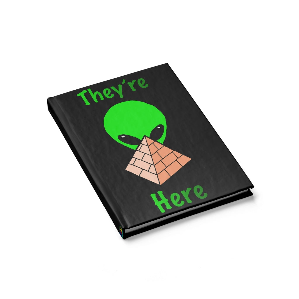 Green Alien Pyramid Journal - Blank