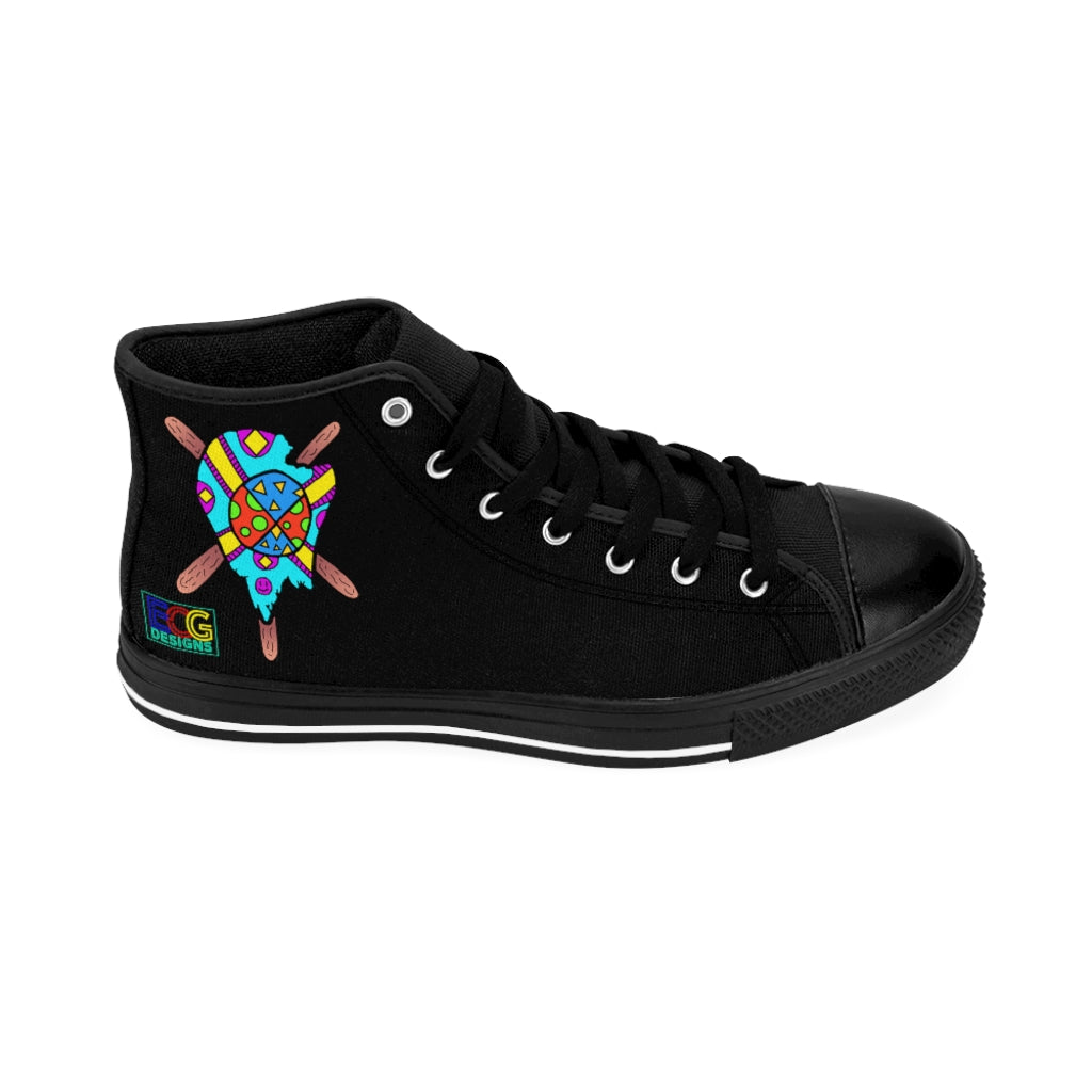 Multicolored Melted Popsicle Men's High-top Sneakers