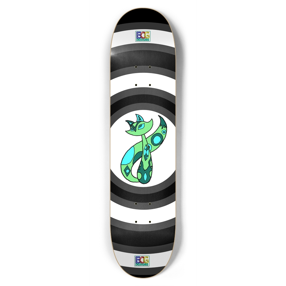 Green Cat Skateboard