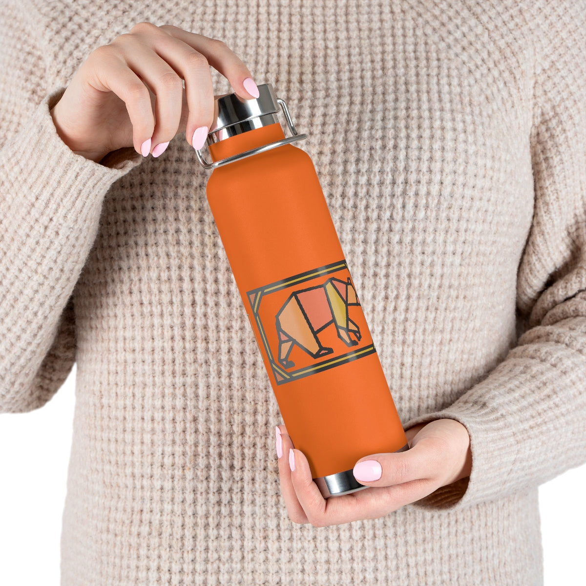 Orange Box Bear 22oz Vacuum Insulated Bottle