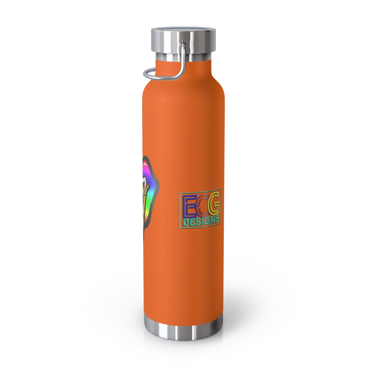 Rainbow Pizza Tongue 22oz Vacuum Insulated Bottle