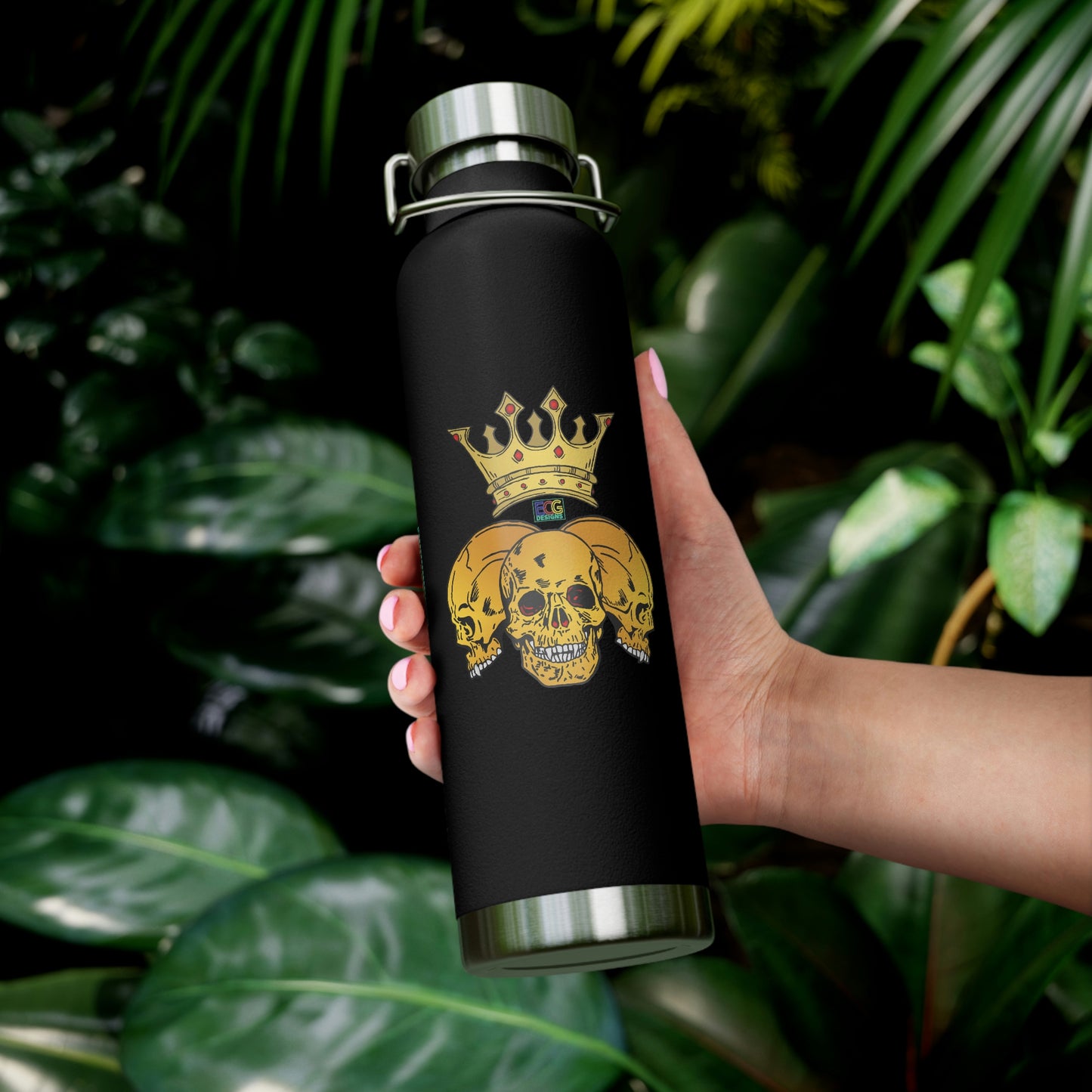 Triple Skull Crown 22oz Vacuum Insulated Bottle