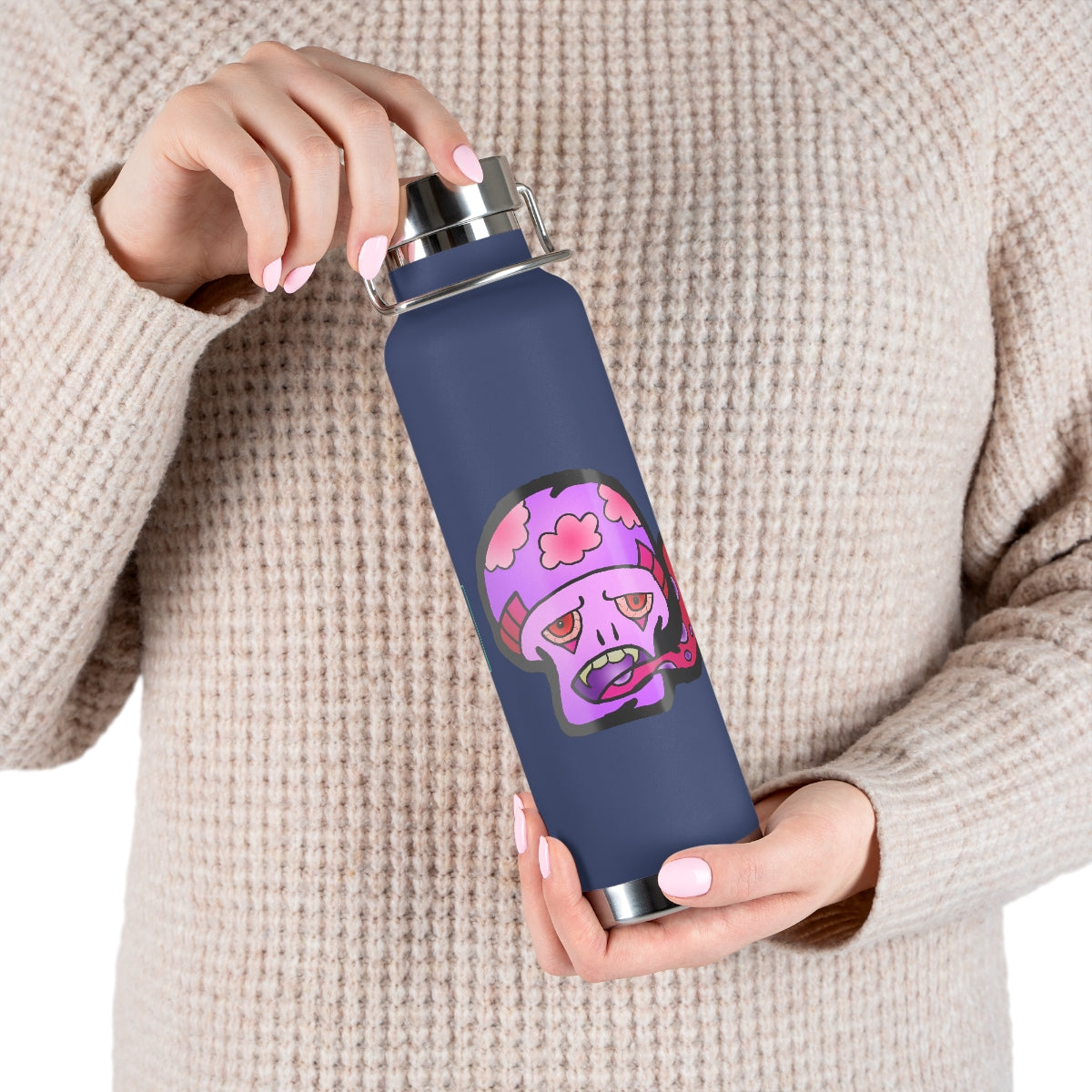 Pink Shroom 22oz Vacuum Insulated Bottle