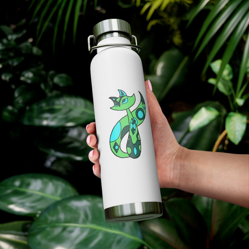 Green Cat 22oz Vacuum Insulated Bottle