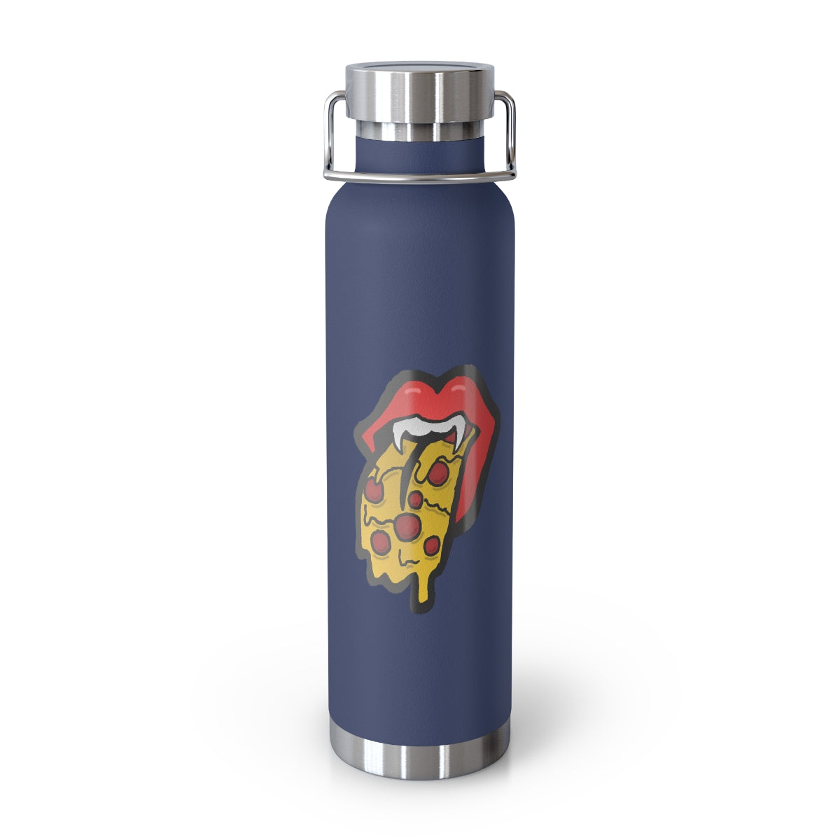 Red Pizza Tongue 22oz Vacuum Insulated Bottle