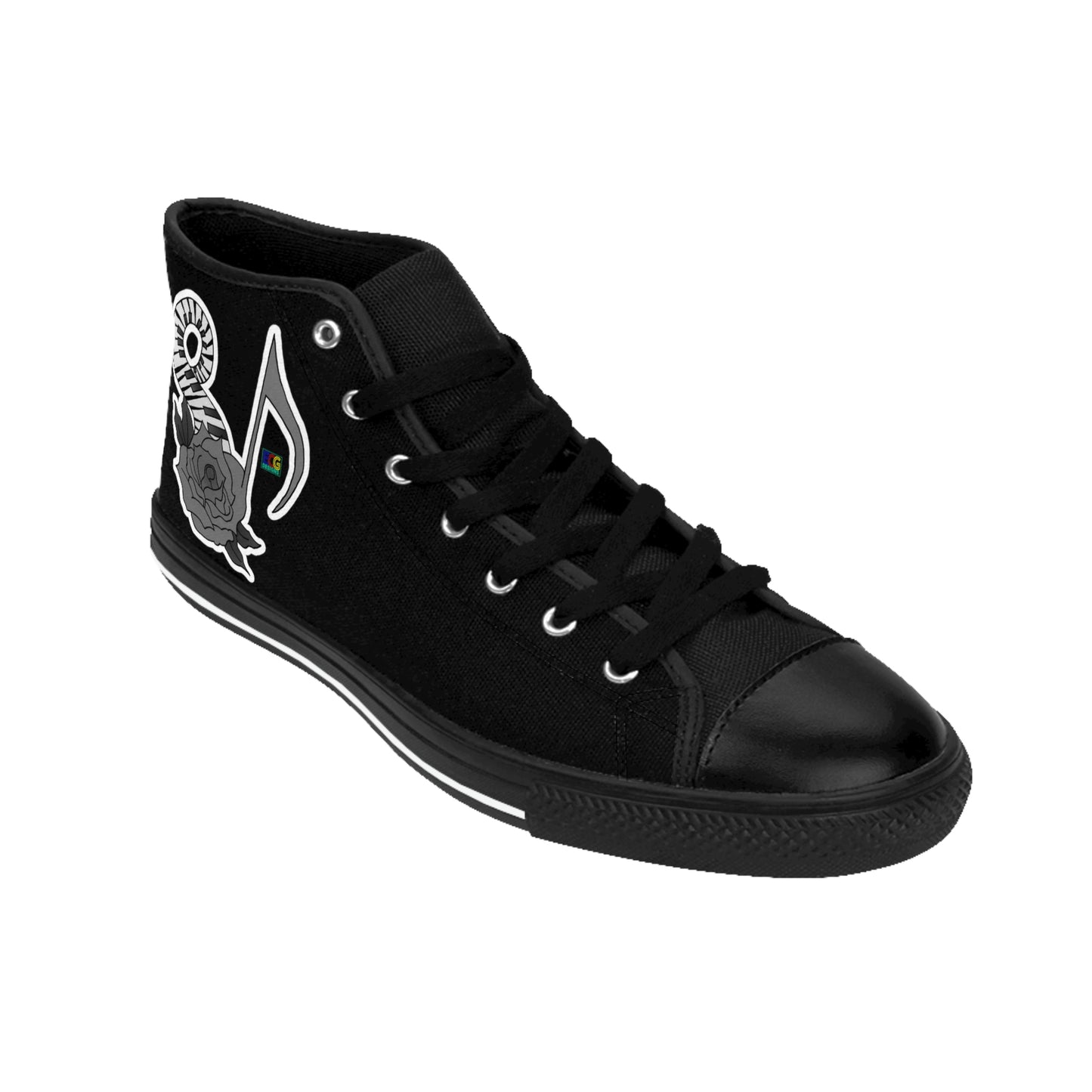 Musical Rose Men's Classic Sneakers