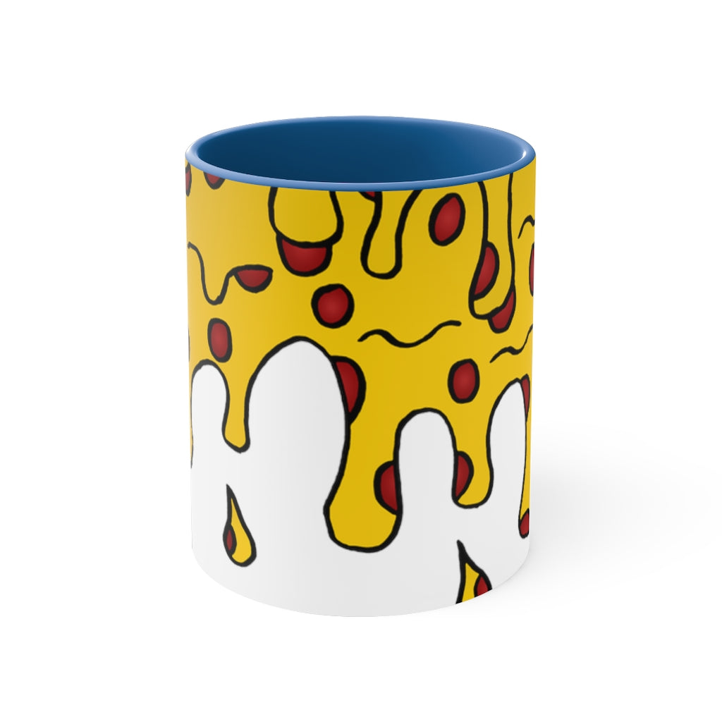 Cheesy Pizza Accent Coffee Mug, 11oz